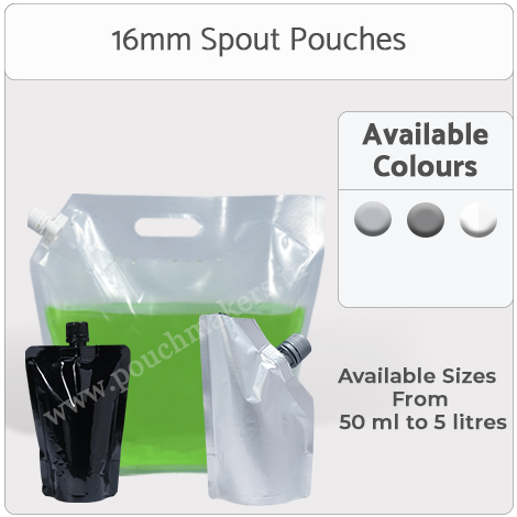 16 mm Spout Pouches 16 mm Spout Pouches