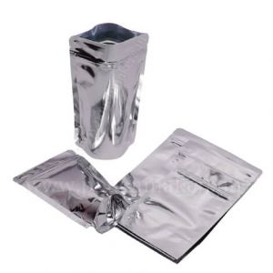 matt silver pouches
